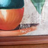 Triptych of Amate Art Marin Mexico