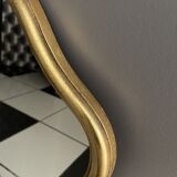 Wooden mirror guaranteed gilded with sheet 59x36cm