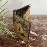Miroir vintage 1920 triptyque de barbier