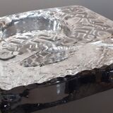 cendrier vintage en cristal de 858 g / moulé pressé