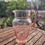 Pink art deco pitcher