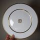 3 flat plates in porcelain Bernardaud Limoges model Sparte vintage
