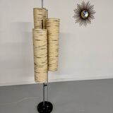 Ancien lampadaire des années 70 design Lemag vintage chromé 