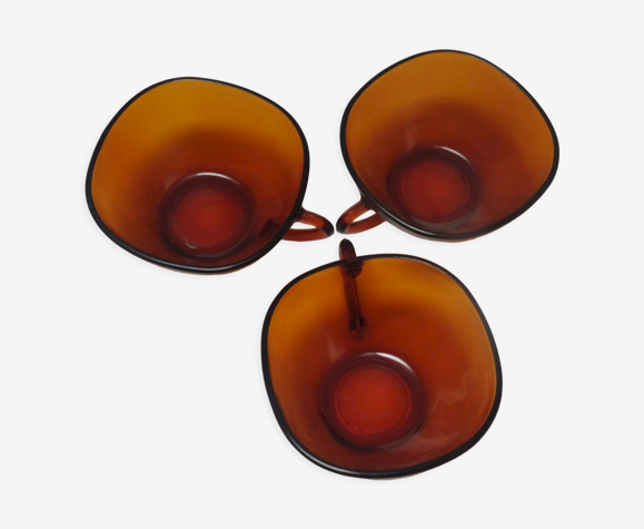 3 tasses Vereco marron