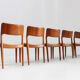 Vintage Danish teak dining chairs by Glostrup, set of 6