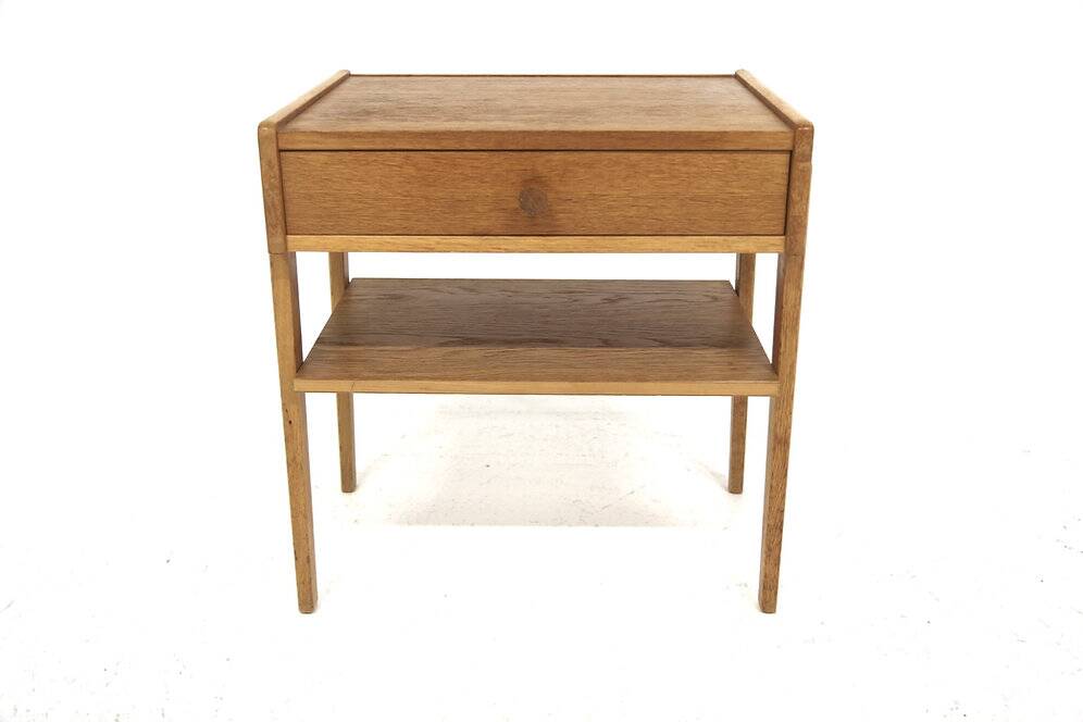 Scandinavian oak bedside table, Sweden, 1950