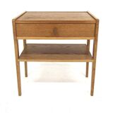 Scandinavian oak bedside table, Sweden, 1950