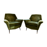 Suite de 2 fauteuils de style Gio Ponti - Suite de 2 fauteuils de style Gio Ponti