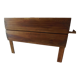 Headboard made with two art nouveau doors in walnut, waxed finish,