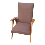 Fauteuil de style scandinave en hêtre, 1950