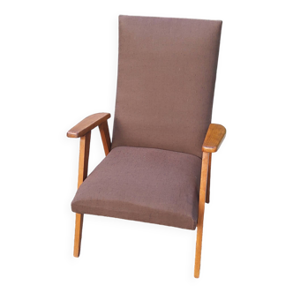 Fauteuil de style scandinave en hêtre, 1950