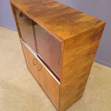 Showcase in blond walnut