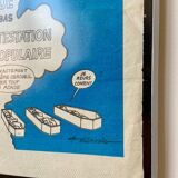 Quatrième de couverture Charlie Hebdo par Fournier encadrée, 28 juin 1971