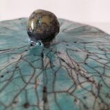 Raku-style handcrafted ceramic box