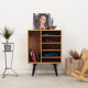 Ash bookcase, Danish design, 70's, production: Denmark
