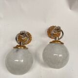 Pair of bronze sconces, neo-classical