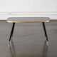 Large vintage screen-printed coffee table