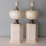 Suite of 2 table lamps from maison Le Dauphin, France 1960-1970