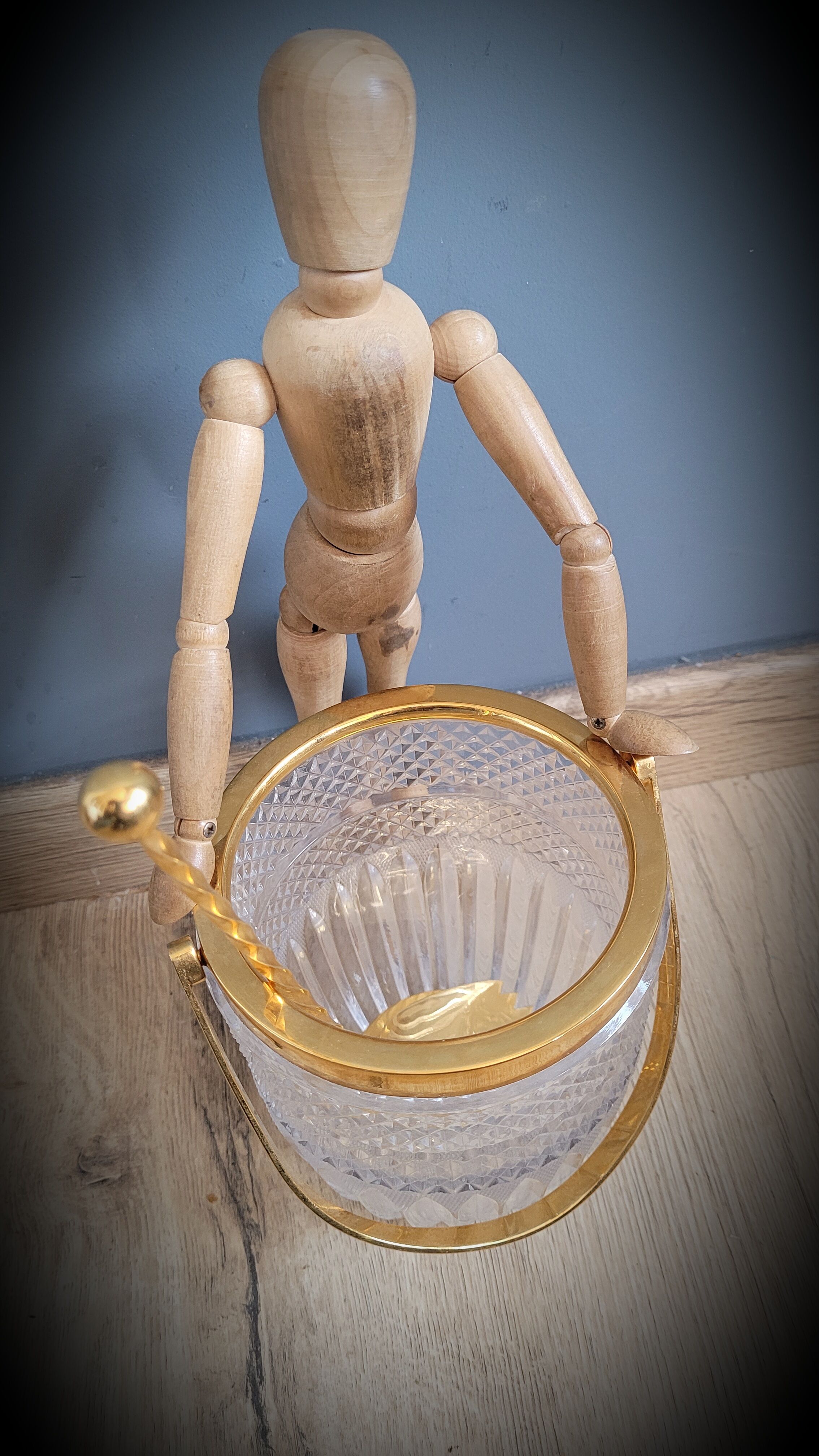 Golden ice bucket