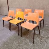 Set of 6 nursery children's chairs