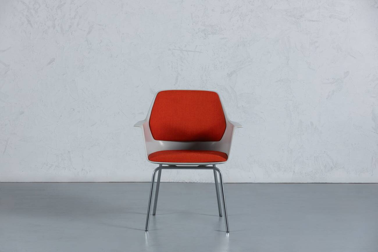 Vintage Space Age Orange Dining Chair, Italy, 1970’s