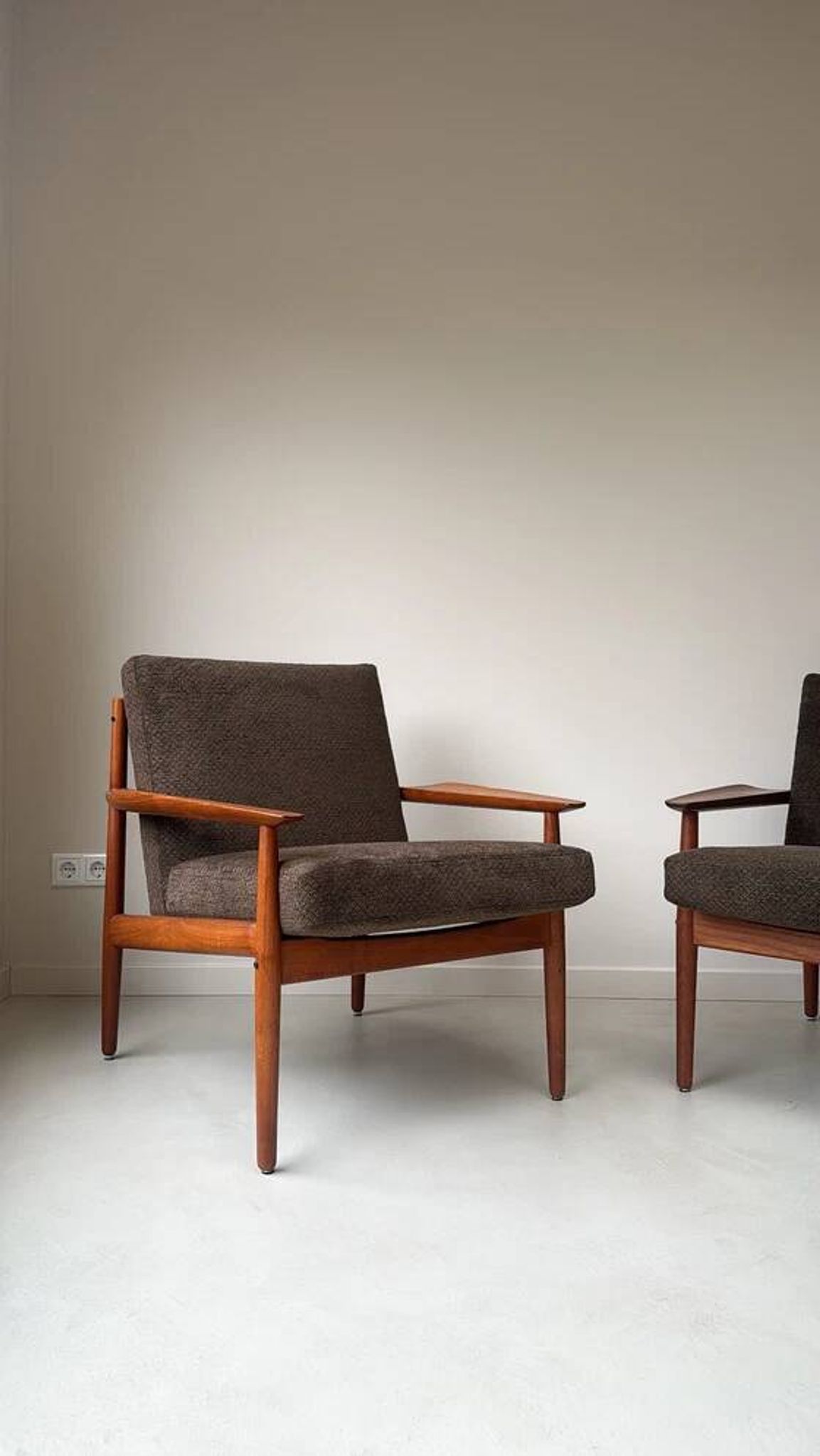 2 Vintage teak armchairs by Arne Vodder for Glostrup from Denmark