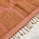 Handwoven Beni Ouarain rug 255×155cm – Terracotta & Clay - AZ821