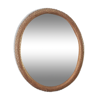 Wicker mirror