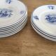 Série de 11 assiettes plates, faïence hollandaise, début XX