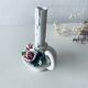 Italian slip candle holder signed