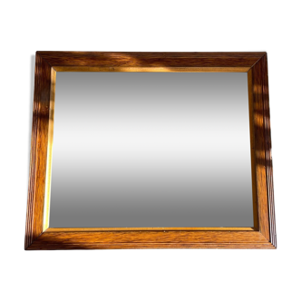 Art deco mirror 1920 wood and silver vintage