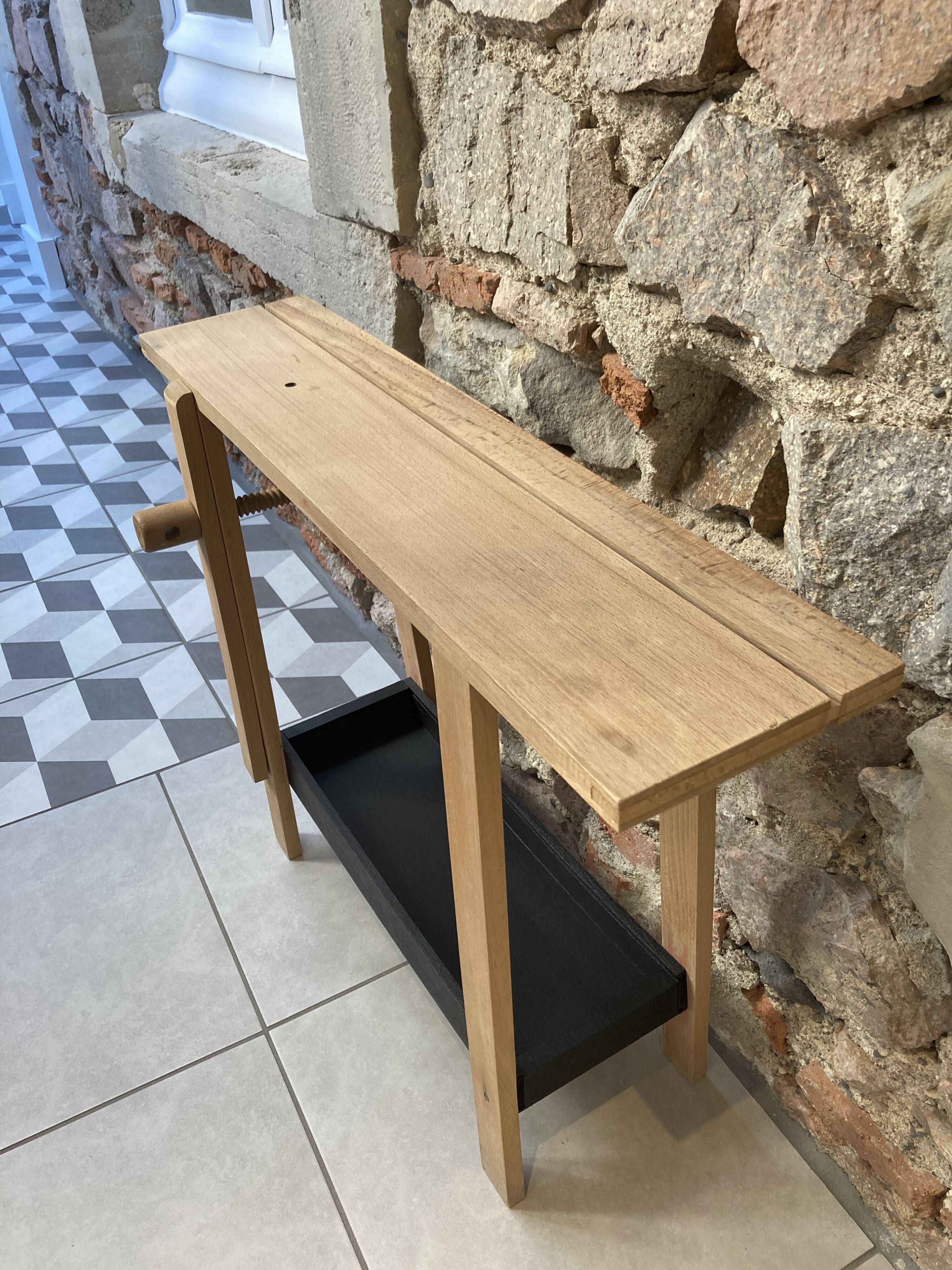 Old wooden workbench