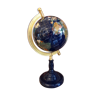 Globe terrestre g.e.m in lapis, hard pierres and motherpearl