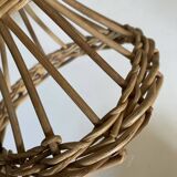 Wicker mannequin hat head