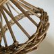 Wicker mannequin hat head