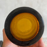 Amber blown glass