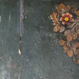 Set of a painted table with its 5 chairs
