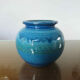 Vase Aldo Londi pour Bitossi en céramique Rimini blue