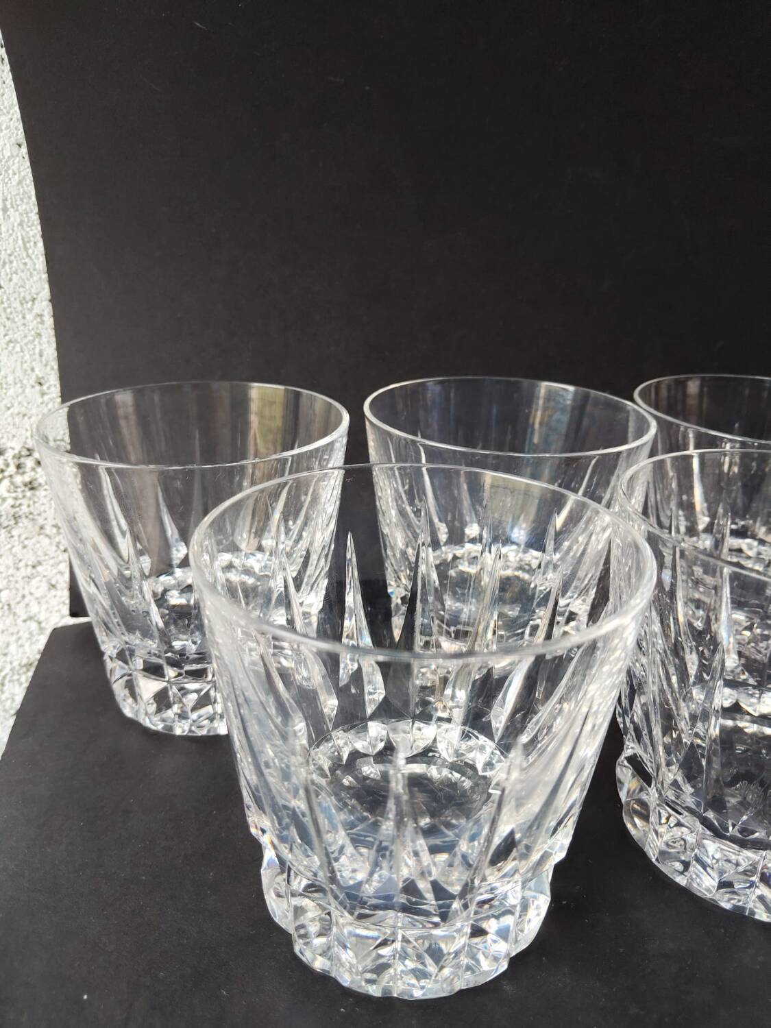 6 Verres à whisky tumbler Crystal St Louis Guernesey.