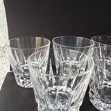 6 Verres à whisky tumbler Crystal St Louis Guernesey.