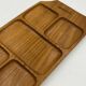 Solid wood aperitif dish