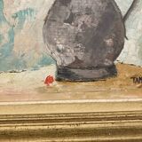 Huile sur toile signé