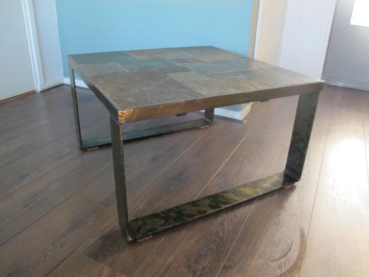 Table d'appoint brutaliste de Paul Kingma, années 1960