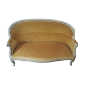 Canapé corbeille Louis Philippe moutarde