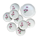 Service à dessert vintage 8 personnes en porcelaine de gien france modèle elegance motif fleuri