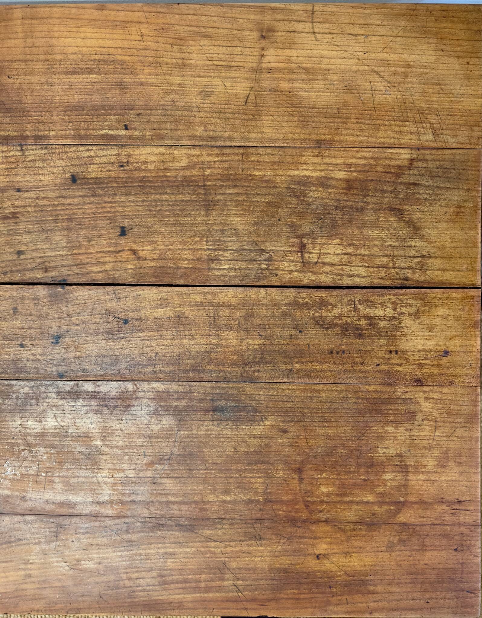 Antique solid wood bistro table