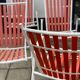 4 mid century modern garden chairs