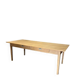 Large vintage table in restored solid elm.