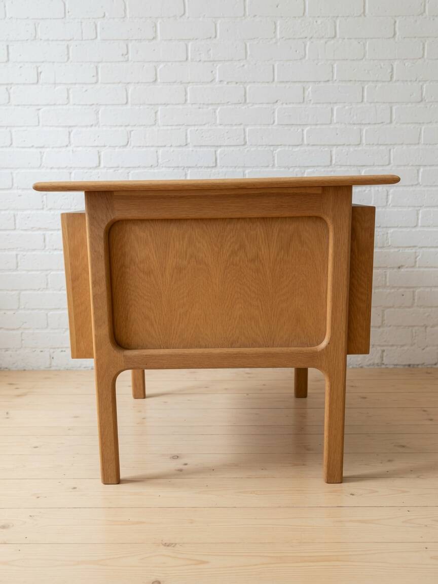 Oak Executive Desk By Arne Vodder From Brouer Møbelfabrik, Denmark, 1960s