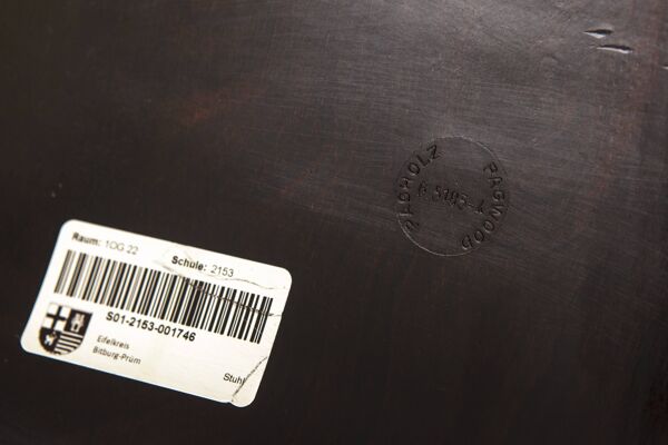 Chaise Flötotto Pagwood (1/12) – Classique du design allemand, années 1970, chrome et contreplaqué